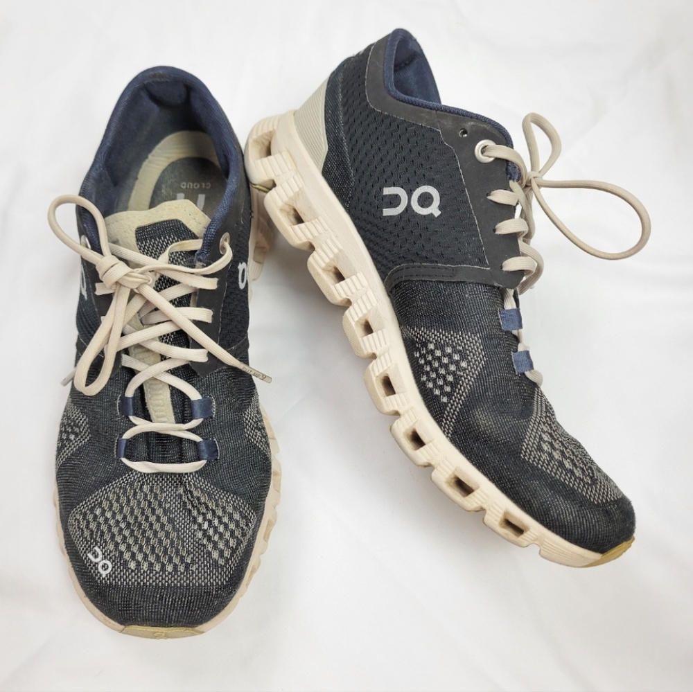 On Cloud X Helion Navy Blue Swiss Engineering Athletic Running Shoes